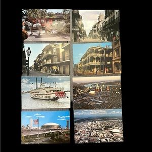 Vintage New Orleans Louisiana Postcard Lot of 8 French Quarter SuperDome UNUSED